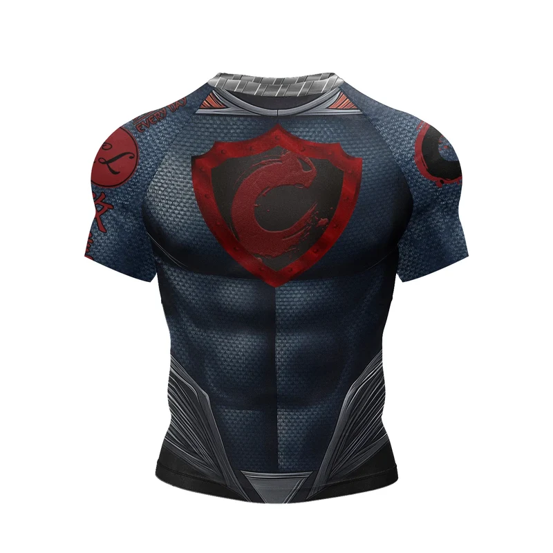 Hot Sell 3Digital Printed MMA BJJ Rash Guard Compression Shirt for Grappling Wrestling Daily MMA BJJ No-Gi Fitness Tee Shirts