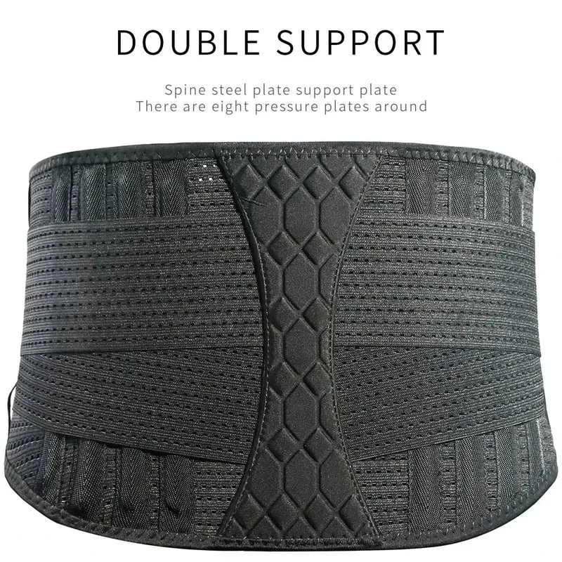 1PC GOUNOD Double Full Back Lumbar Support Belt Waist Orthopedic Corset Spine Decompression Waist Trainer Back Pain Relief
