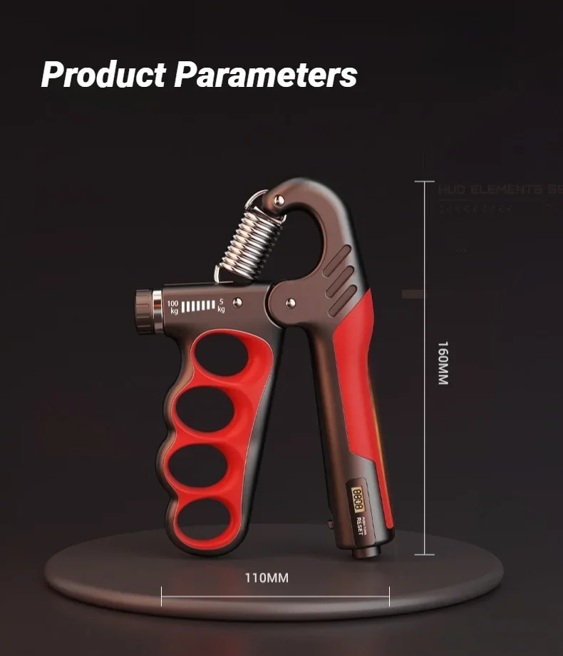Grip dynamometer male arm strength training electronic counting five-finger exerciser 100kg fitness mechanical record