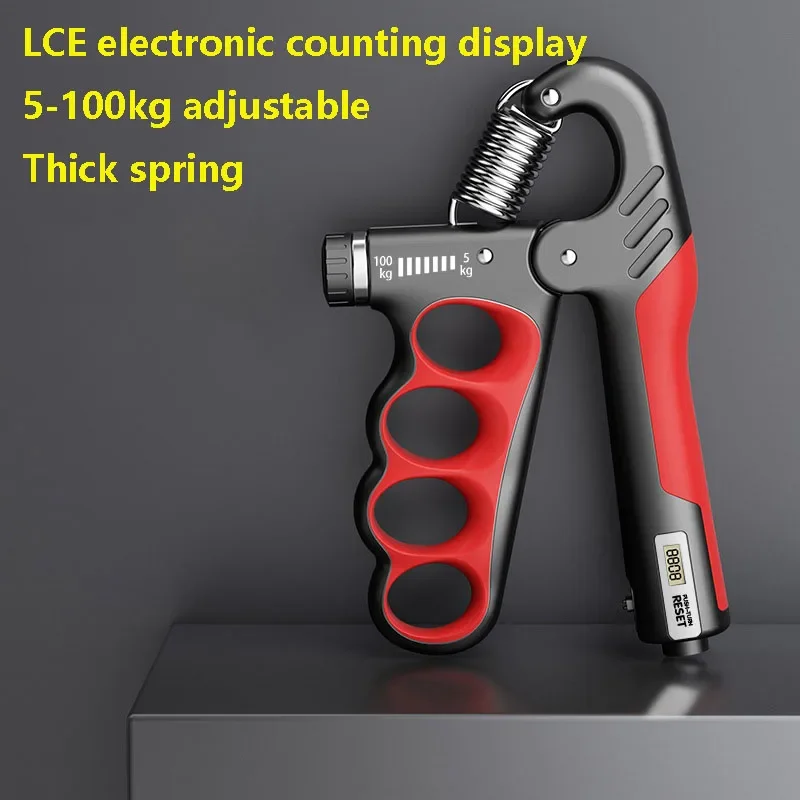 Grip dynamometer male arm strength training electronic counting five-finger exerciser 100kg fitness mechanical record