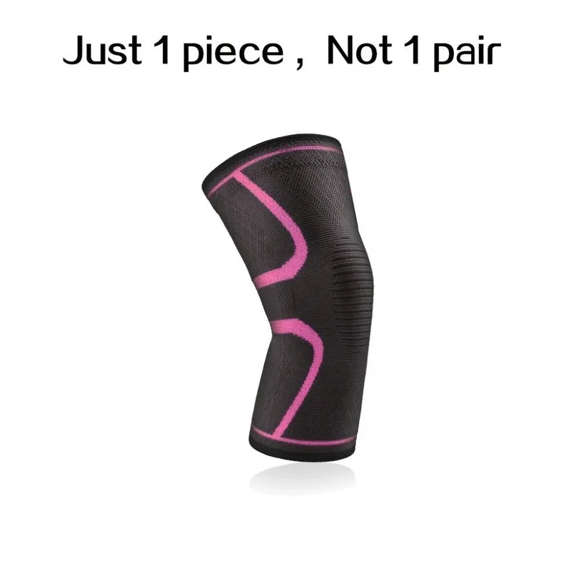 WOSWEIR-1 PC Elastic Knee Pads Nylon Sports Fitness Kneepad Fitness Gear Patella Brace Running Basketball Volleyball Support