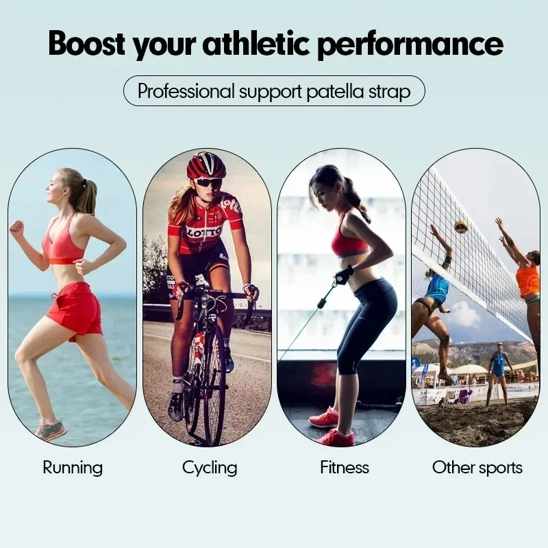 1 PCS Adjustable Sports Knee Pad Patella Band Elastic Bandage Band Football Basketball Sports Knee Pad Fitness Sport Knee Brace