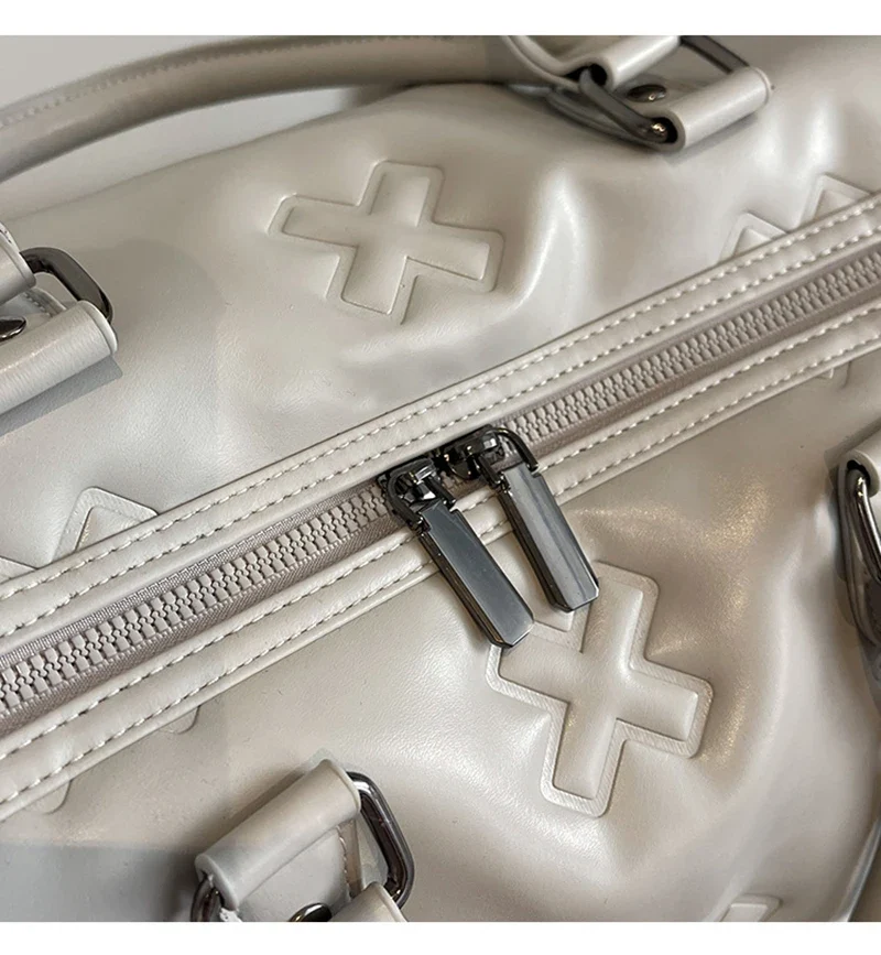 Women'S Travel Duffle Fashion Bag PU Leather Gym Fitness Yoga Luggage Boston Handbag Outdoor Sports Suitcase Shoulder Tote Bag