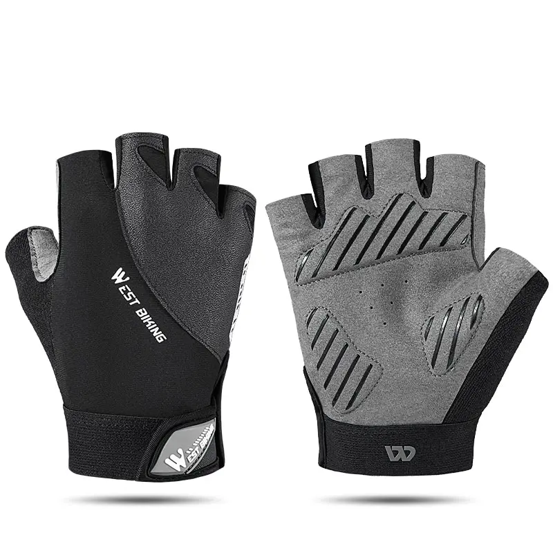 WEST BIKING Sports Bike Gloves Half Finger Men Women MTB Cycling Gloves Running Fitness Gym Riding Motorcycle Bicycle Gloves