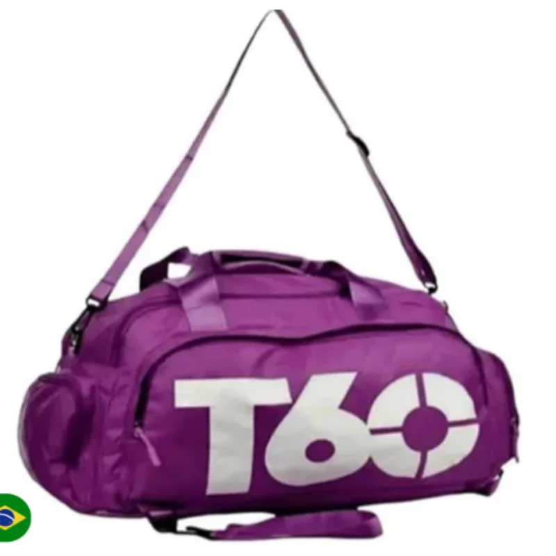 Bolsa Mala T60 viagem academia treino mochila esportiva fitness impermeável unissex