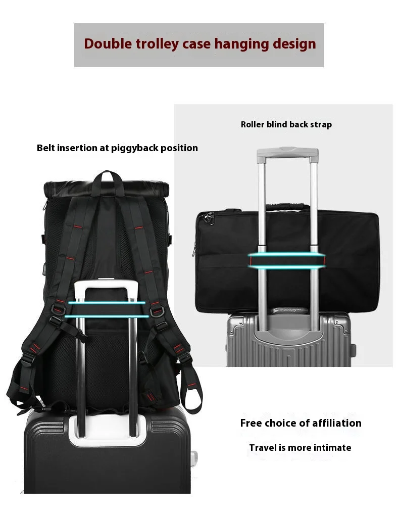 50L 70L Large Capacity Travel Backpack Luggage Sports Training Fitness Independent Shoes Storage Bag Laptop Bags