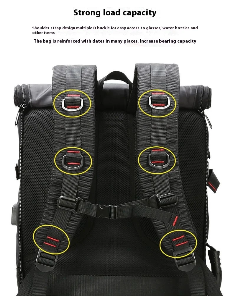50L 70L Large Capacity Travel Backpack Luggage Sports Training Fitness Independent Shoes Storage Bag Laptop Bags