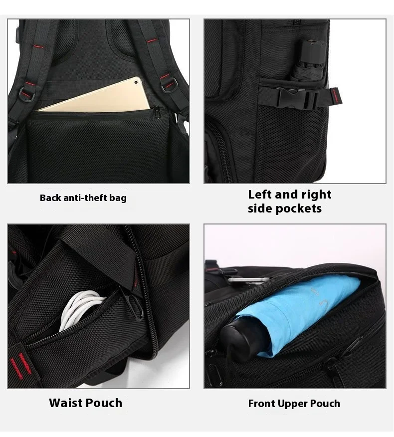 50L 70L Large Capacity Travel Backpack Luggage Sports Training Fitness Independent Shoes Storage Bag Laptop Bags
