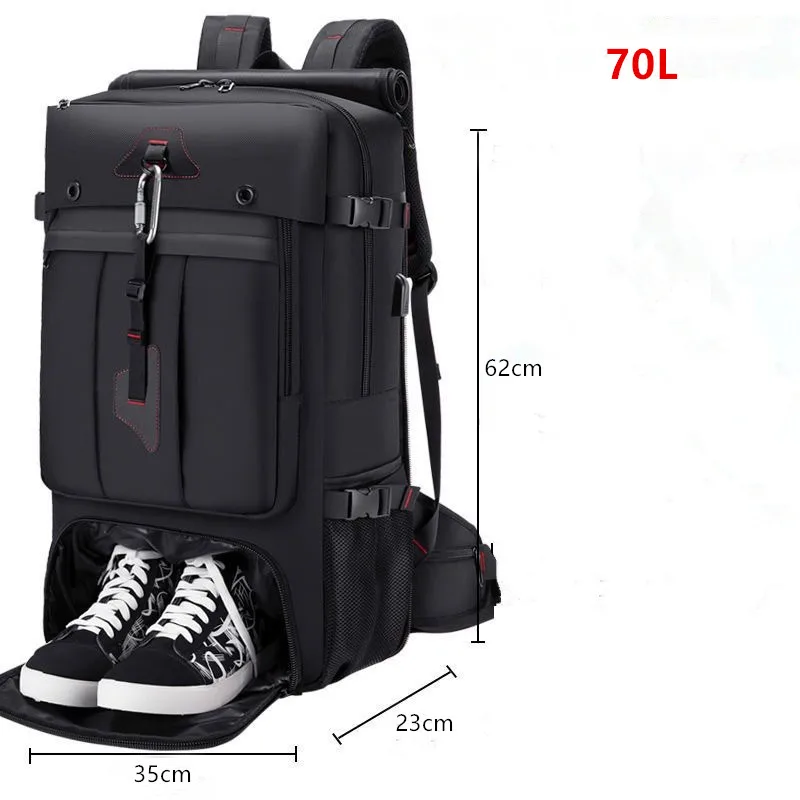 50L 70L Large Capacity Travel Backpack Luggage Sports Training Fitness Independent Shoes Storage Bag Laptop Bags