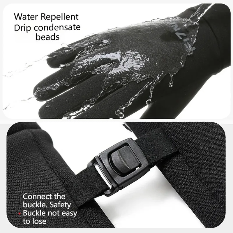 GTUBIKE Autumn Winter Outdoor Cycling Gloves Gym Fitness Sports Running Warm Touch Screen Nonslip Gloves Motorcycle Gloves