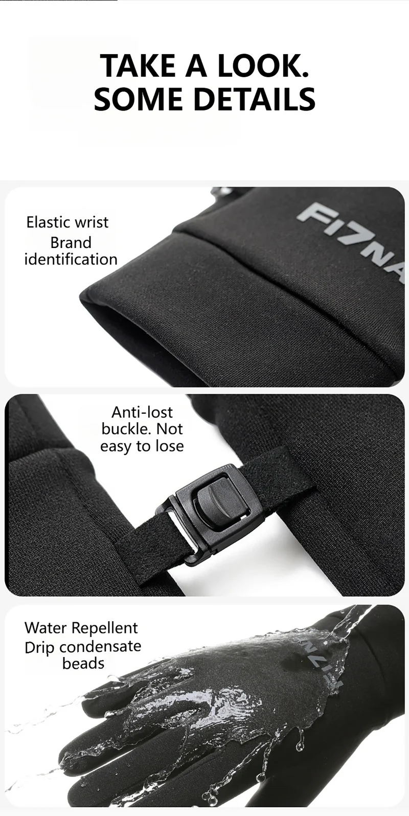 GTUBIKE Autumn Winter Outdoor Cycling Gloves Gym Fitness Sports Running Warm Touch Screen Nonslip Gloves Motorcycle Gloves