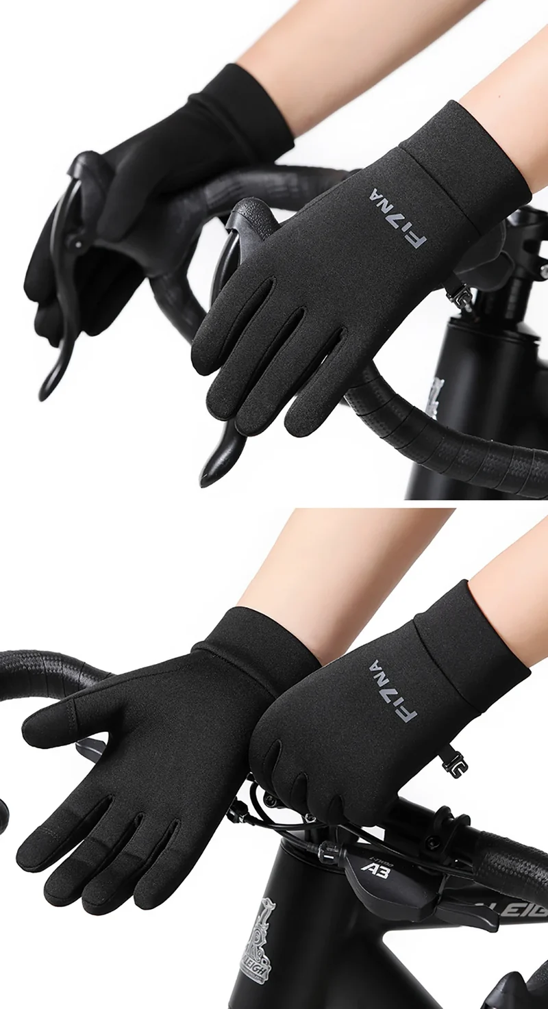 GTUBIKE Autumn Winter Outdoor Cycling Gloves Gym Fitness Sports Running Warm Touch Screen Nonslip Gloves Motorcycle Gloves