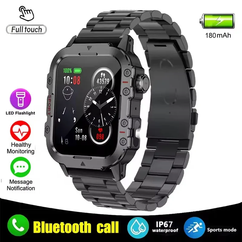 2024 Smart Watch Android Phone 1.44'' Inch Color Screen Bluetooth Call Blood Oxygen/Pressure Monitoring Smart Watch Women Men