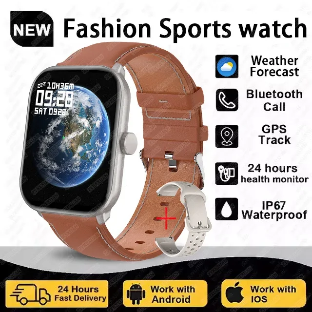 Global Upgrade Version Watch 5 HD AMOLED Display Screen Heart Rate Bluetooth Call GPS Track Waterproof Sports Men Smart Watch