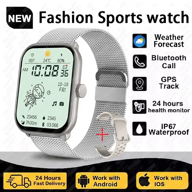 Global Upgrade Version Watch 5 HD AMOLED Display Screen Heart Rate Bluetooth Call GPS Track Waterproof Sports Men Smart Watch