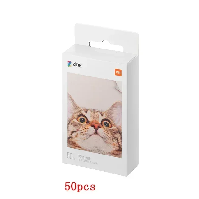 Original Xiaomi 3-inch ZINK Pocket Paper Self-adhesive Photo Print Sheets For Xiaomi Mini Pocket Photo Printer/Pocket Printer 1S