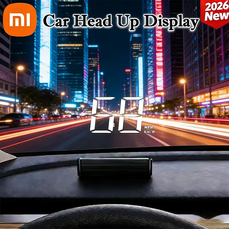 XIAOMI New HUD Head Up Display Digital New In-vehicle Speedometer Speed Mete GPS Compass Multifunctional Car Windshield Project