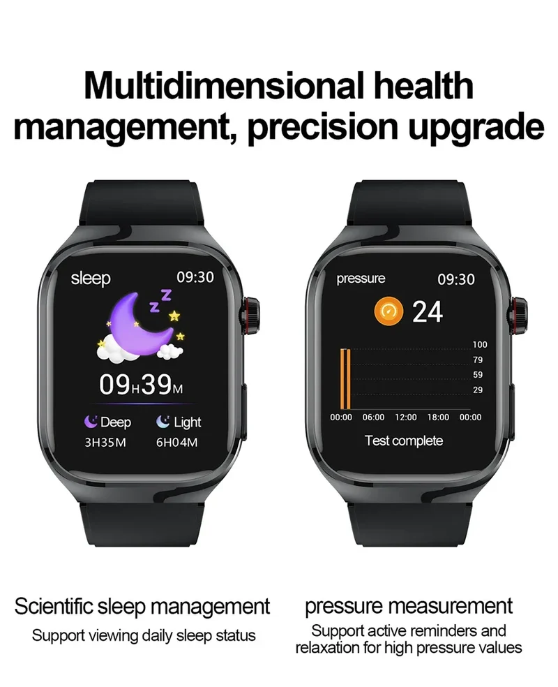 2026 New Professional-Grade Smart Watch Men ECG+PPG Uric Acid Body Fat Health Analysis IP68 Waterproof AMOLED Smartwatch Women