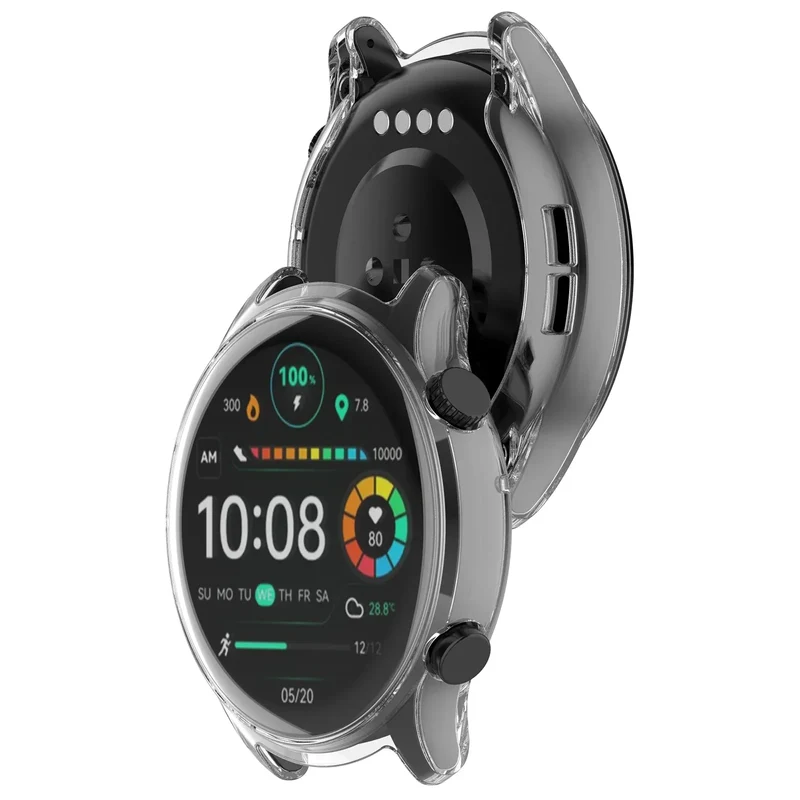 TPU Soft Shell Full Screen Protector Film Case For Haylou Solar Lite R001 / Plus RT3 LS16 / Watch 2 Pro (LS02 pro) Bumper Cover