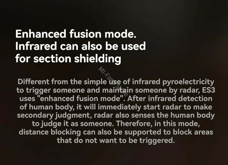 Linptech Smart Human Body Presence Sensor ES3 6M 180° Induction Infrared Pyroelectric Sensor Static Recognition For Xiaomi APP