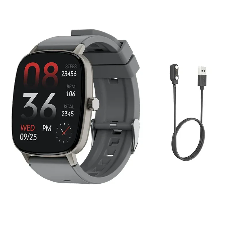 2.01 Inch Aiweile AW63 Smart Watch Men Clock Smartwatch Bluetooth Call Fitness Wristwatch for Android IOS Lightweight PK LT10