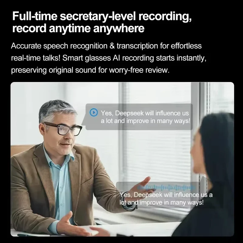 Xiaomi 8K Camera AI Glasses Smart Translation Color-Changing Waterproof Glasses Video Recording Photo Call Smart Sunglasses