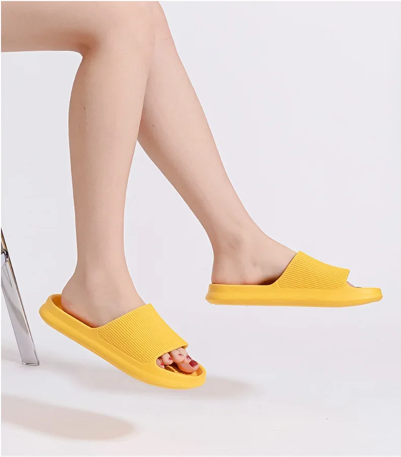 Youpin Thick Platform Women Bathroom Home Slippers Cloud Slippers Soft Sole EVA Indoor Slides Sandals Summer Non-slip Mi