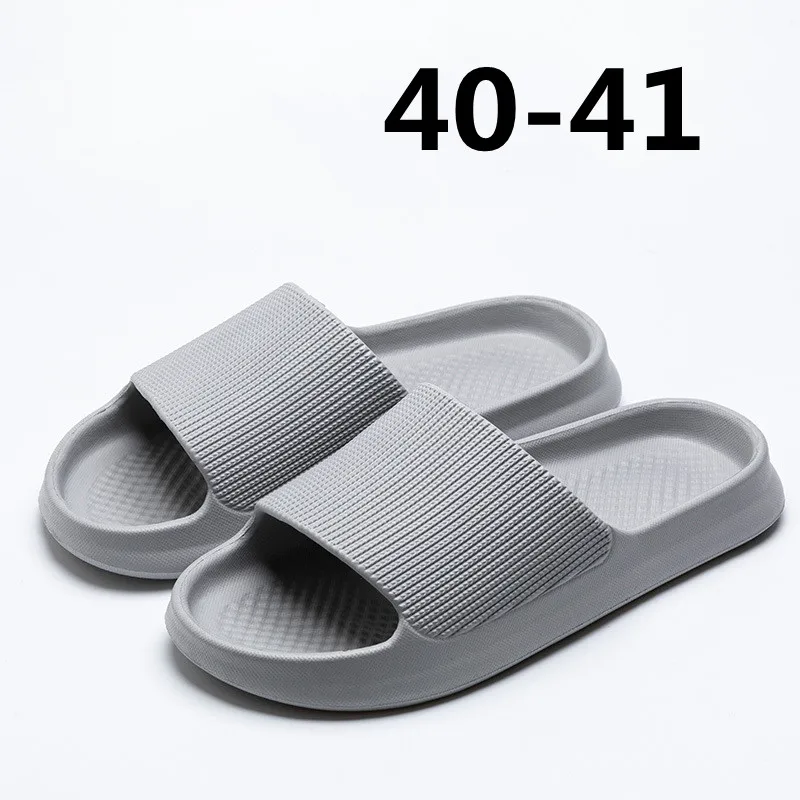 Youpin Thick Platform Women Bathroom Home Slippers Cloud Slippers Soft Sole EVA Indoor Slides Sandals Summer Non-slip Mi