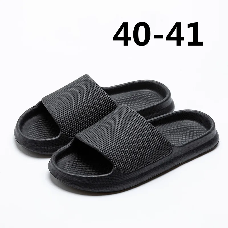 Youpin Thick Platform Women Bathroom Home Slippers Cloud Slippers Soft Sole EVA Indoor Slides Sandals Summer Non-slip Mi