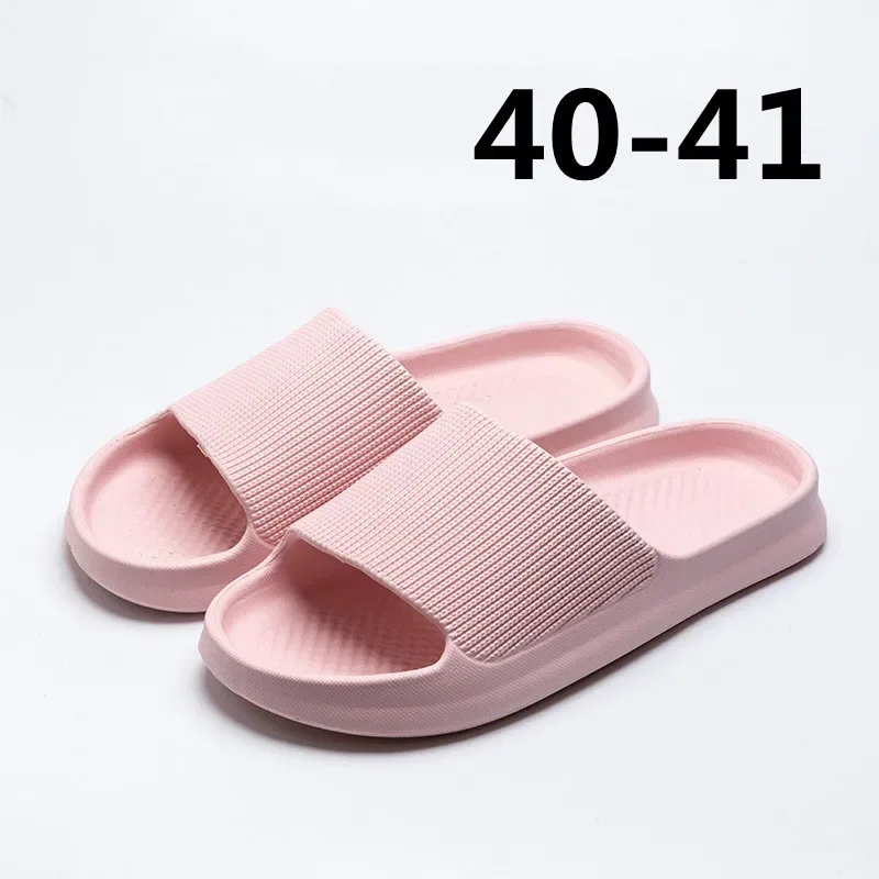 Youpin Thick Platform Women Bathroom Home Slippers Cloud Slippers Soft Sole EVA Indoor Slides Sandals Summer Non-slip Mi