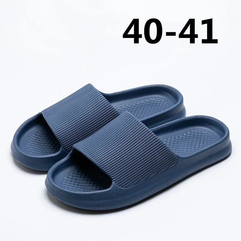 Youpin Thick Platform Women Bathroom Home Slippers Cloud Slippers Soft Sole EVA Indoor Slides Sandals Summer Non-slip Mi