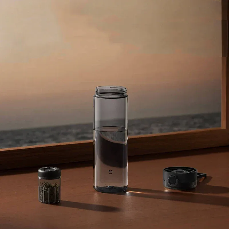2025 Mijia Magnetic Tea Warehouse Cup Portable 800ml Tritan One-touch Pop-up Lid Water Bottle Tea Filtration Water Cup