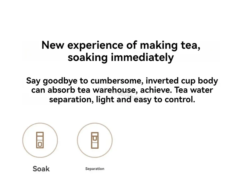 2025 Mijia Magnetic Tea Warehouse Cup Portable 800ml Tritan One-touch Pop-up Lid Water Bottle Tea Filtration Water Cup
