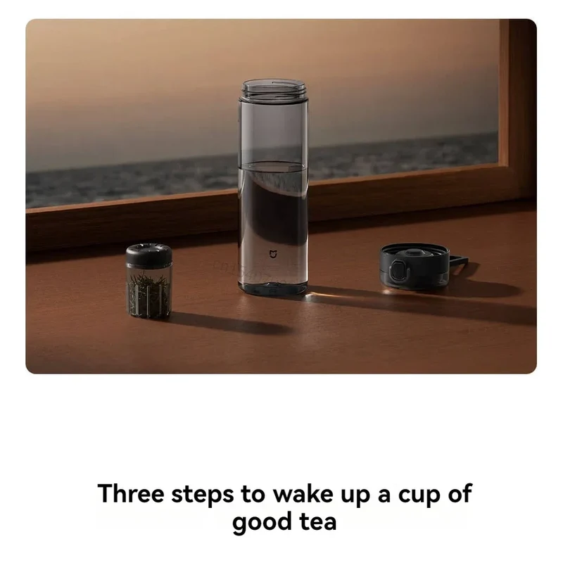 2025 Mijia Magnetic Tea Warehouse Cup Portable 800ml Tritan One-touch Pop-up Lid Water Bottle Tea Filtration Water Cup