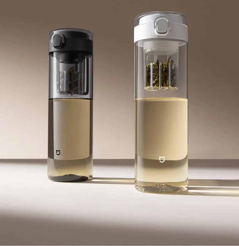 2025 Mijia Magnetic Tea Warehouse Cup Portable 800ml Tritan One-touch Pop-up Lid Water Bottle Tea Filtration Water Cup