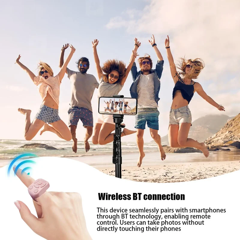 Blue-tooth Remote Control Scrolling E-book Page Turner For Tik-tok Video Remote Control Selfie Stick Camera Controller
