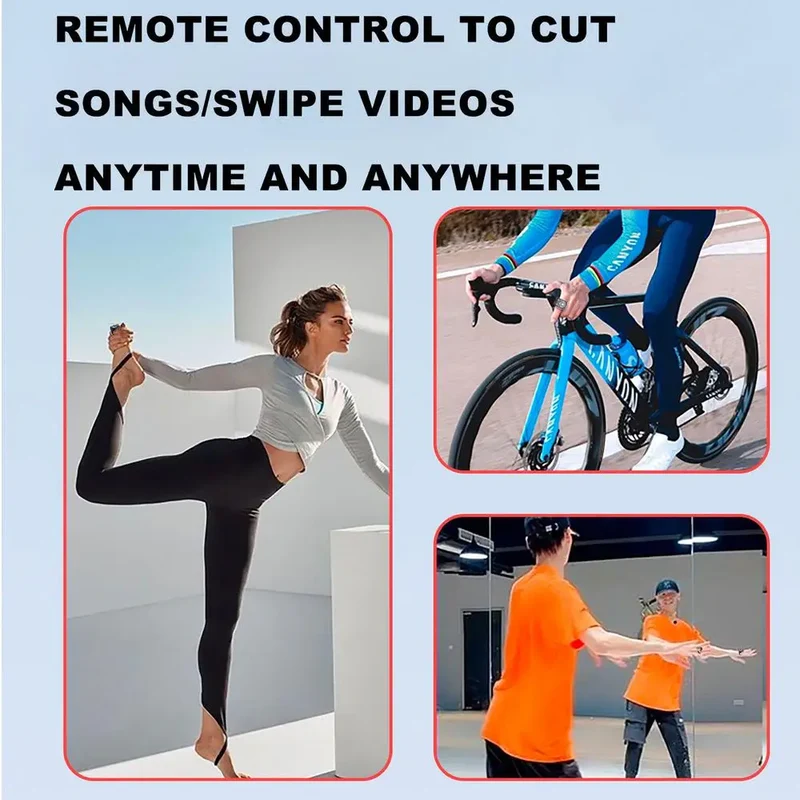 Blue-tooth Remote Control Scrolling E-book Page Turner For Tik-tok Video Remote Control Selfie Stick Camera Controller