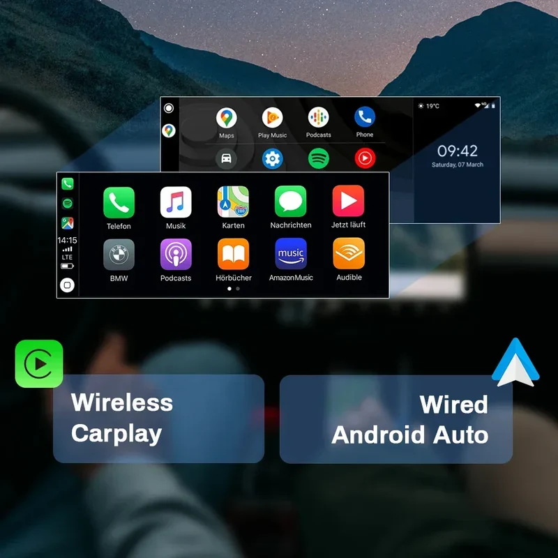 Wireless Carplay Android 12 12.3 Inch IPS 1920*720P Car Multimedia Player For BMW X1 F48 2016 2017 NBT System 4G Wifi Navigation