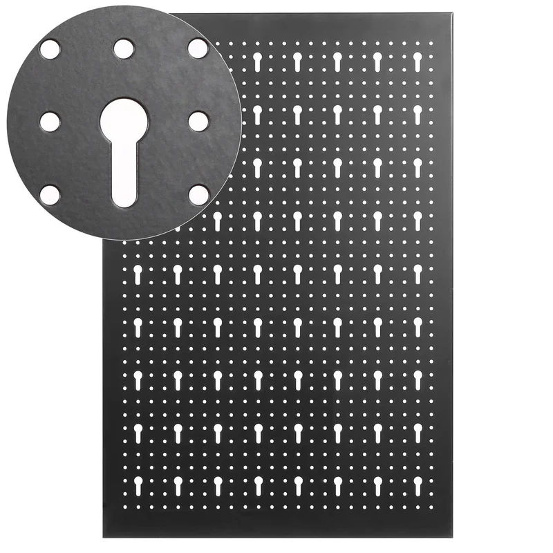 117x55cm Metal Pegboard Wall Organizer with Hooks 17PCS Kit, Garage Storage Bins, and Panel Tool Organizer Pegboard Wall Control
