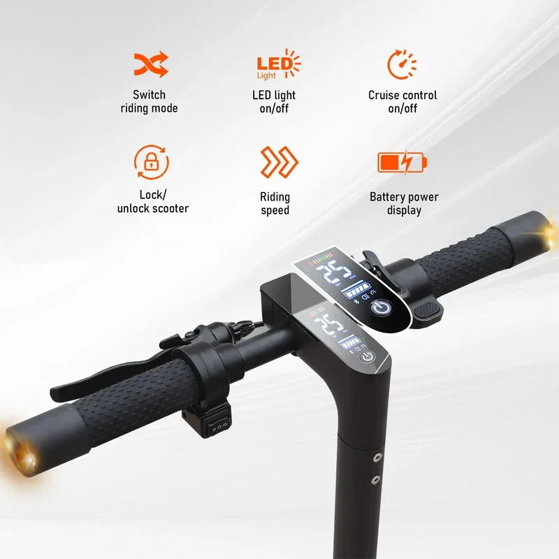 2026 New AOVOPRO P7 Turn Signal Electric Scooter 350W 8.5 Inch Tire Smart Escooter 31KM/H 36V10.5AH Electric Scooter for Adults