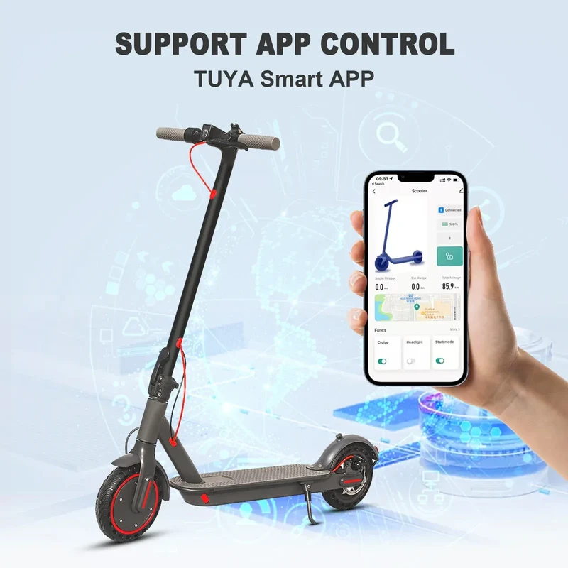 2026 New AOVOPRO P7 Turn Signal Electric Scooter 350W 8.5 Inch Tire Smart Escooter 31KM/H 36V10.5AH Electric Scooter for Adults
