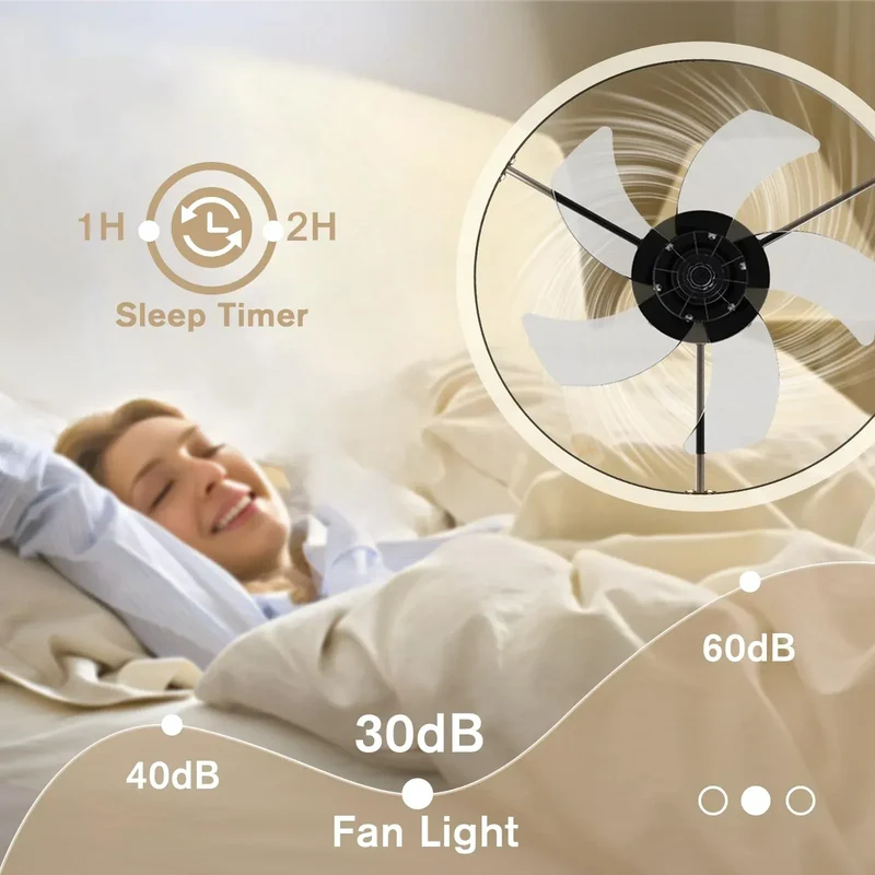 Modern Smart Fan With Lights Winter Infinitely Dimmable Summer Reversible Dual Modes For Living room Bedroom Kitchen