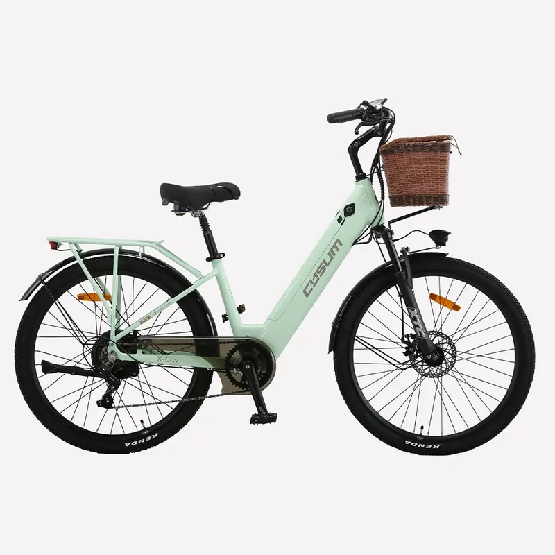 Cysum X-City Adult E-Bike 250W E-Bike for Men 48V 10.4ah Battery 26-Inch Tyre City E-Bike