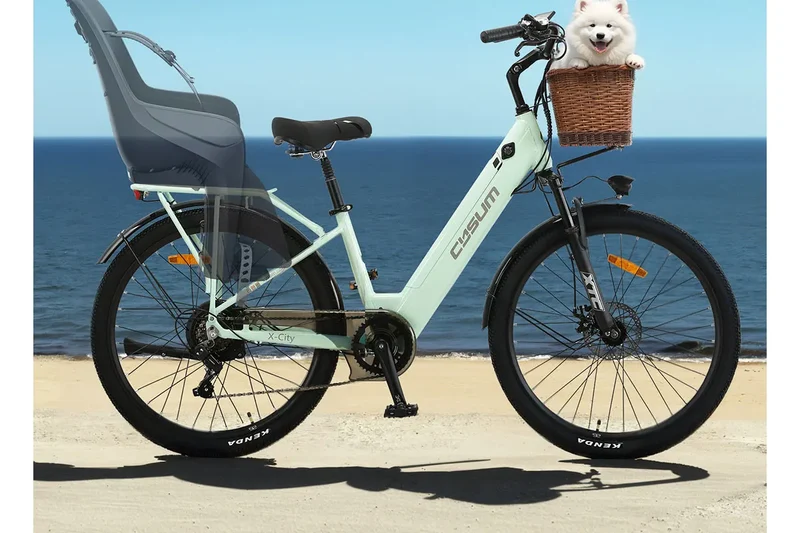 Cysum X-City Adult E-Bike 250W E-Bike for Men 48V 10.4ah Battery 26-Inch Tyre City E-Bike