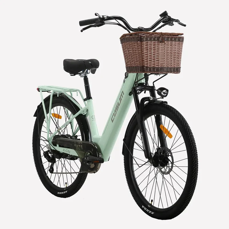 Cysum X-City Adult E-Bike 250W E-Bike for Men 48V 10.4ah Battery 26-Inch Tyre City E-Bike