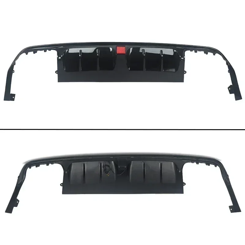 FOR MERCEDES S CLASS W222 B STYLE AMG REAR DIFFUSER TAILPIPE GLOSS BLACK 13-17