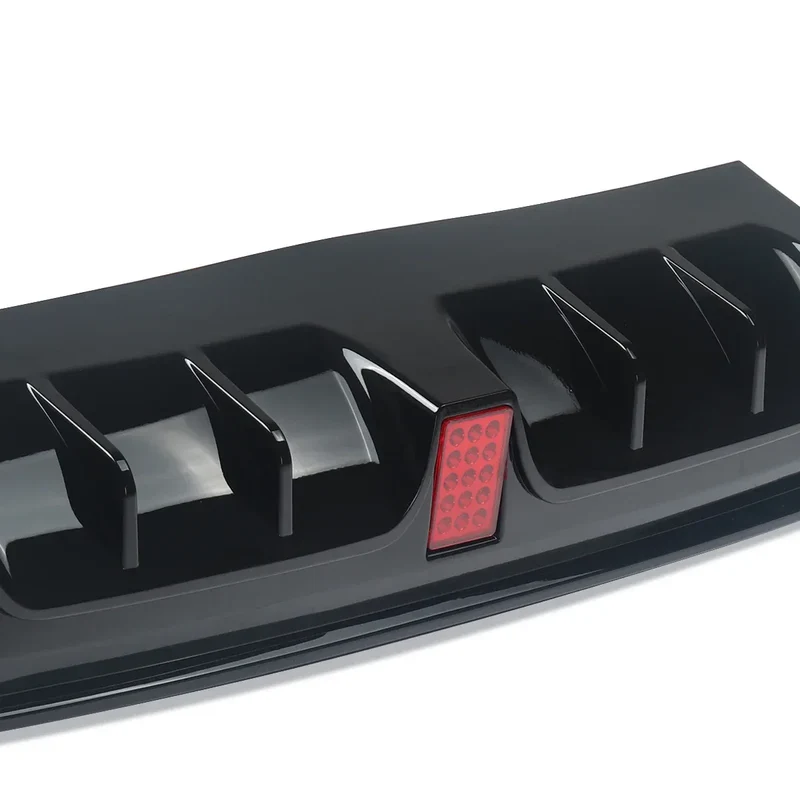 FOR MERCEDES S CLASS W222 B STYLE AMG REAR DIFFUSER TAILPIPE GLOSS BLACK 13-17