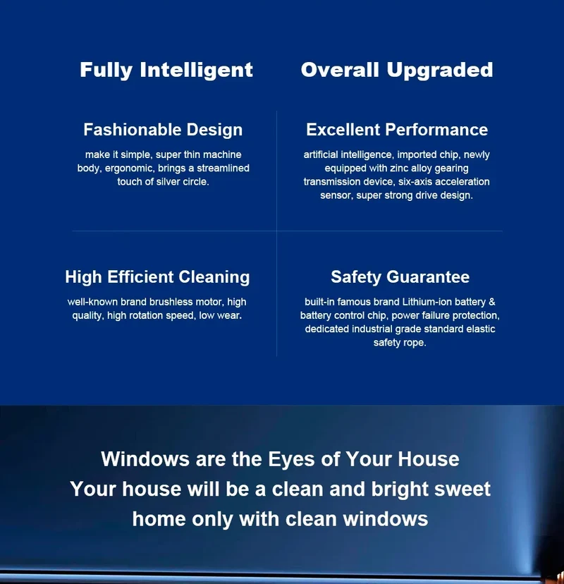 (promo code: AEEU03 )Liectroux YW710 Robot Window Cleaner,Double Water Spray,Strong Vacuum,Home Floor Wall Window Cleaning Robot,App&Remote Control