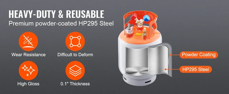 SucceBuy 30 lbs Refrigerant Recovery Tank with Float Switch Reusable AC Recovery Tank HVAC for All Refrigerant Prevent Overflow