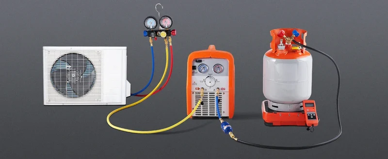 SucceBuy 30 lbs Refrigerant Recovery Tank with Float Switch Reusable AC Recovery Tank HVAC for All Refrigerant Prevent Overflow